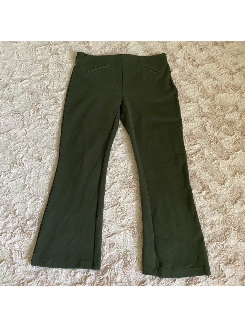 JL Jules & Leopold Womens Small Petite Dark Green Dress Pants Stretch Comfort